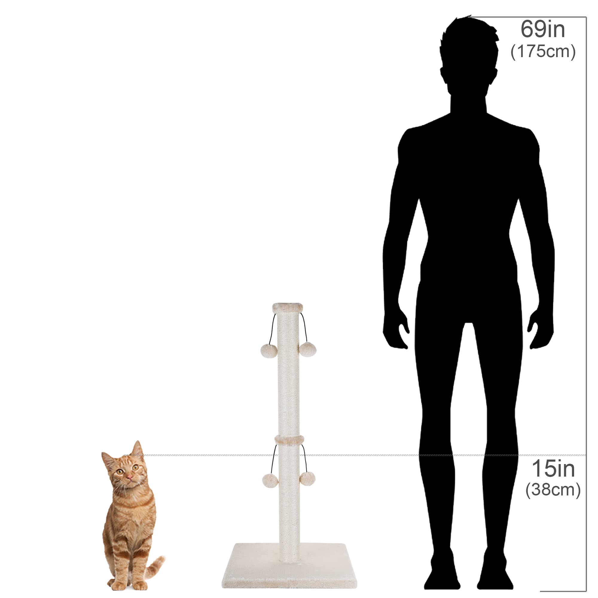 Dimaka arbre-grattoir chat grande taille, adapté à divers chats.