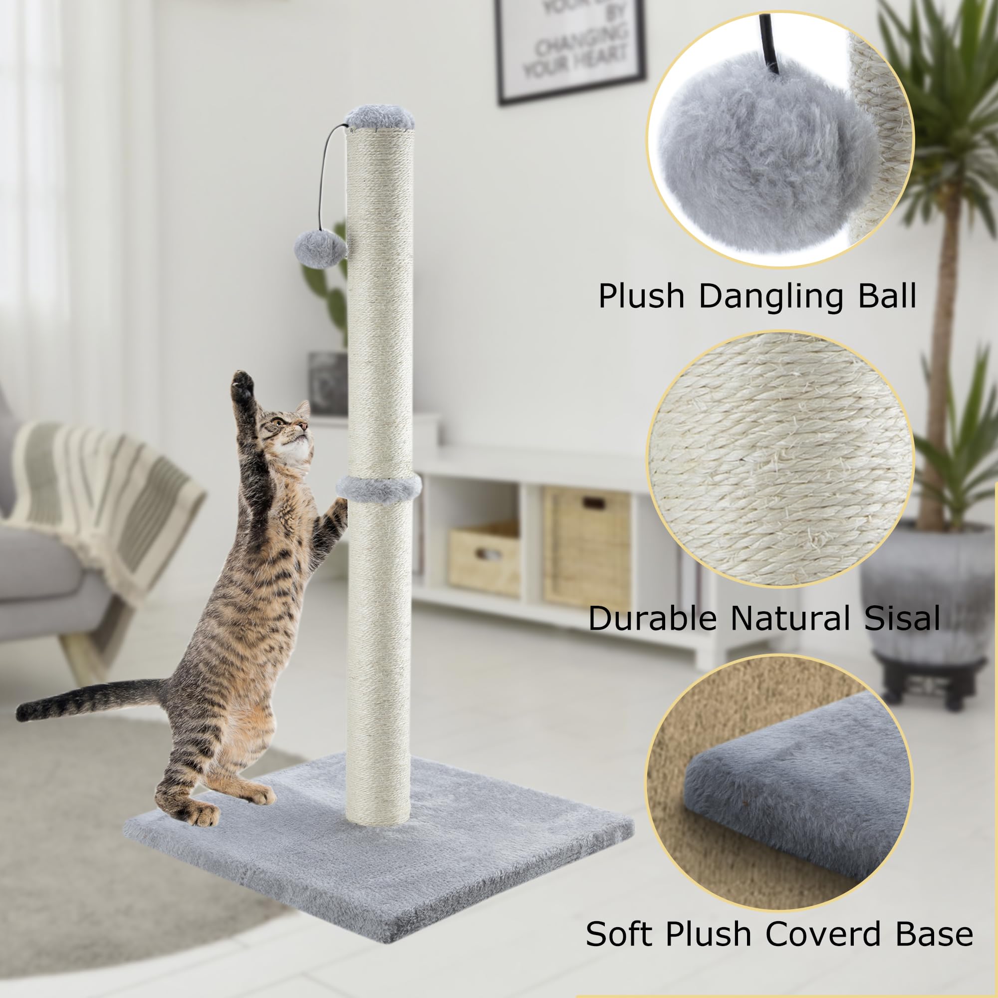 Dimaka base bois recouverte de plush doux assure stabilité.