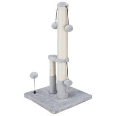 Dimaka griffoir-arbre-chat haut double poteaux offre une stabilité accrue pour griffage vertical