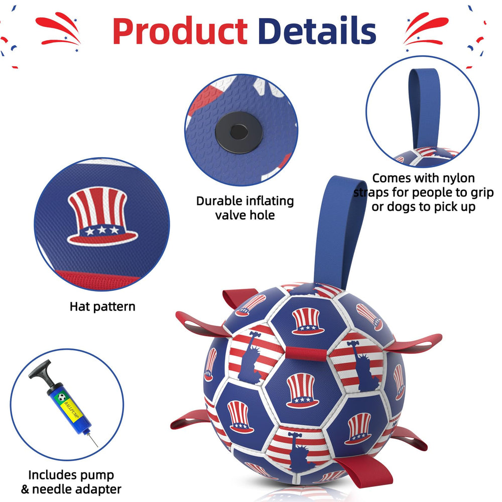 Diman balle de football cadeau independance, renforce le lien avec votre chien.