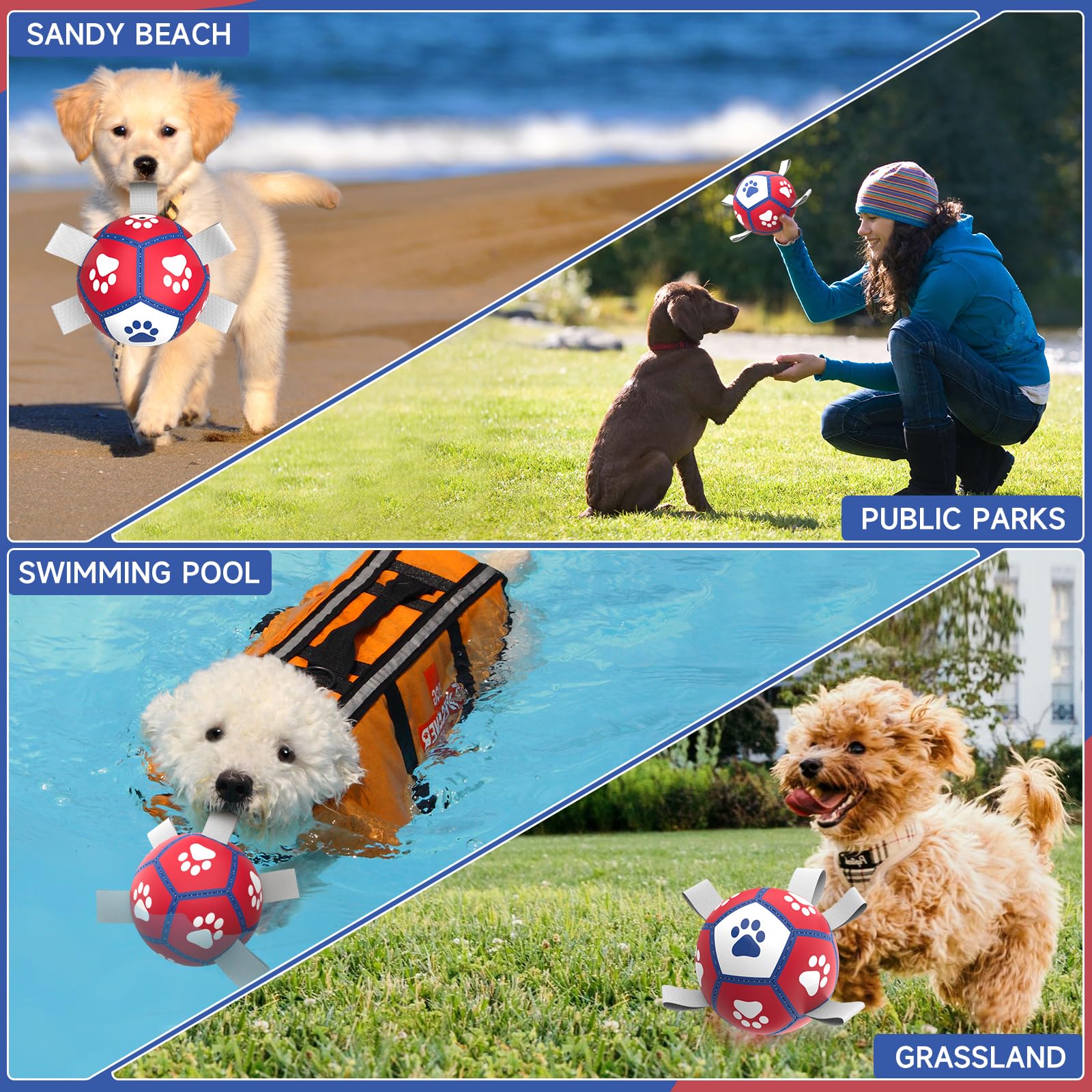 Diman Ballon-foot-chien-design-mondial, design premium et attrayant.