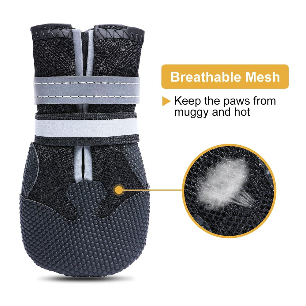 Dimicoo bottes chien anti-derapantes avec semelle en caoutchouc pour adhérence.