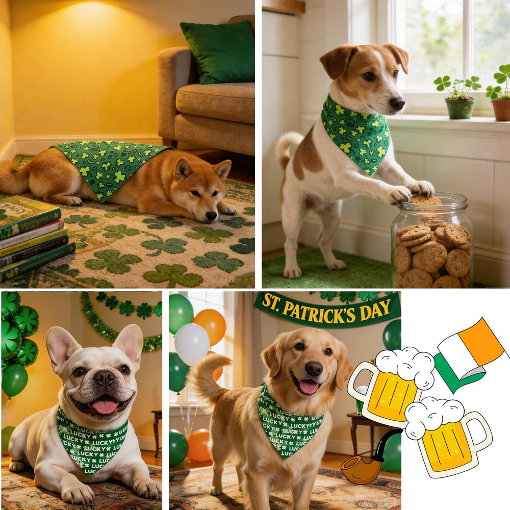 Dimidium lot de deux bandanas chiens interchangeables pour varier le look