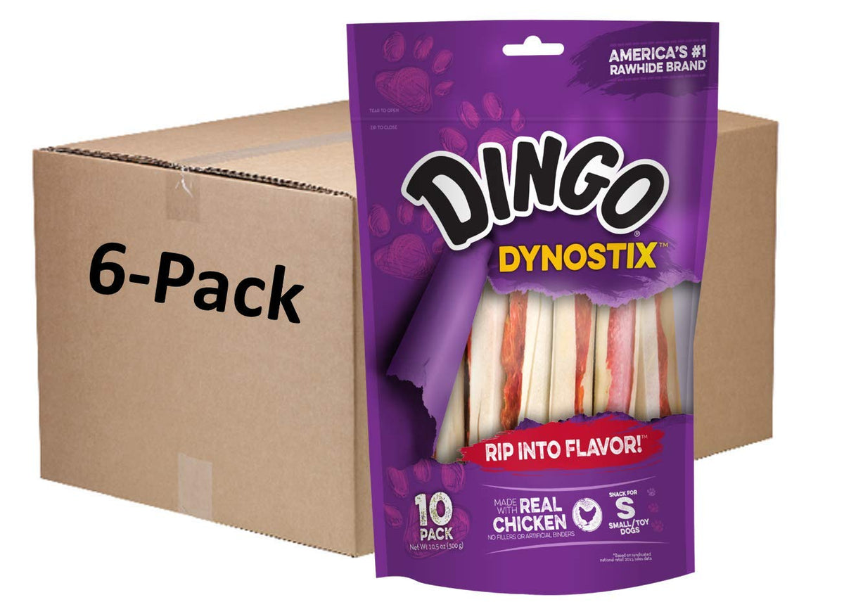 Dingo Dynostix emballage refermable préservant la fraîcheur des bâtonnets.