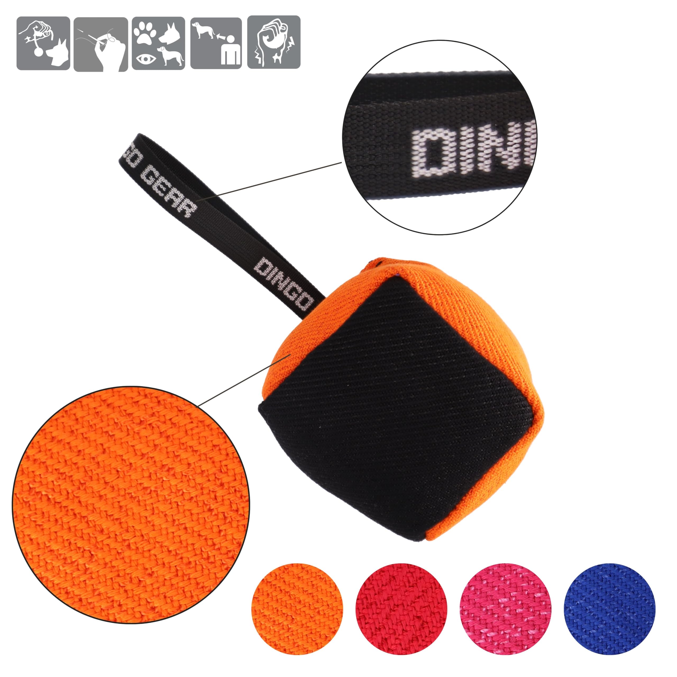 Dingo Gear: construction renforcée assurant durabilité durant les séances intenses.