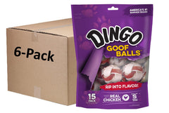 Friandise Dingo Goof Balls poulet dans emballage refermable.