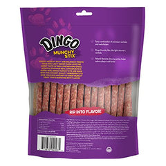 Dingo Munchy Stix texture rawhide adaptée pour mâcheurs légers.