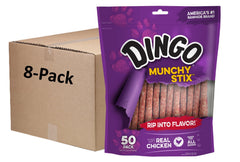 Dingo Munchy Stix avec morceaux de poulet visibles pour récompenser