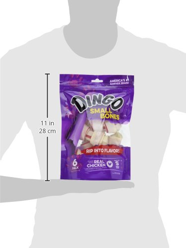 Dingo os-poulet premium: qualité supérieure pour petites dents et jeu.