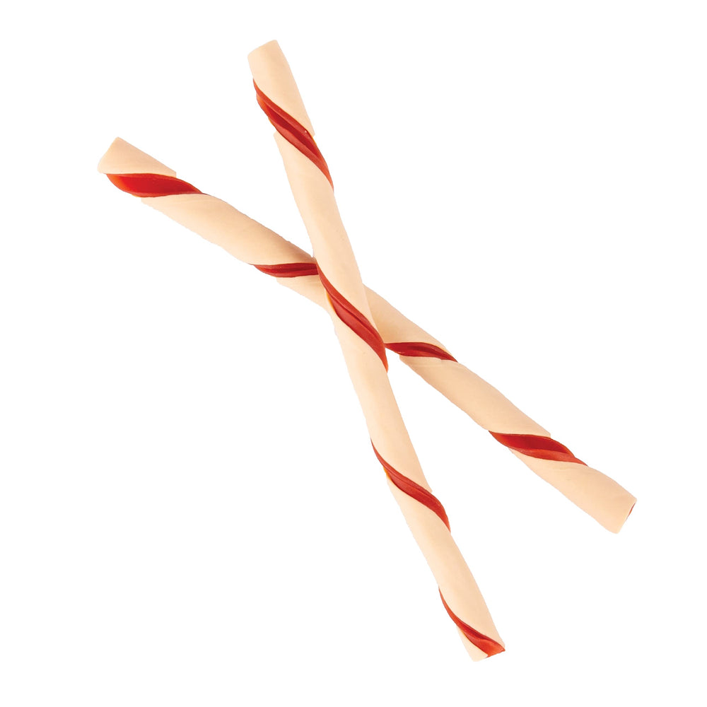 Dingo Twist Stick détail poulet réel, texture croquante et savoureuse.