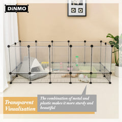 Paroi PP transparente du DINMO pour une vue claire des animaux