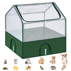 DINMO parc petits animaux – ouvertures arquées pour un accès facilité.