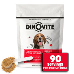 Dinovite 3 en 1 Probiotique chien moyen — bouteille prête à doser au quotidien