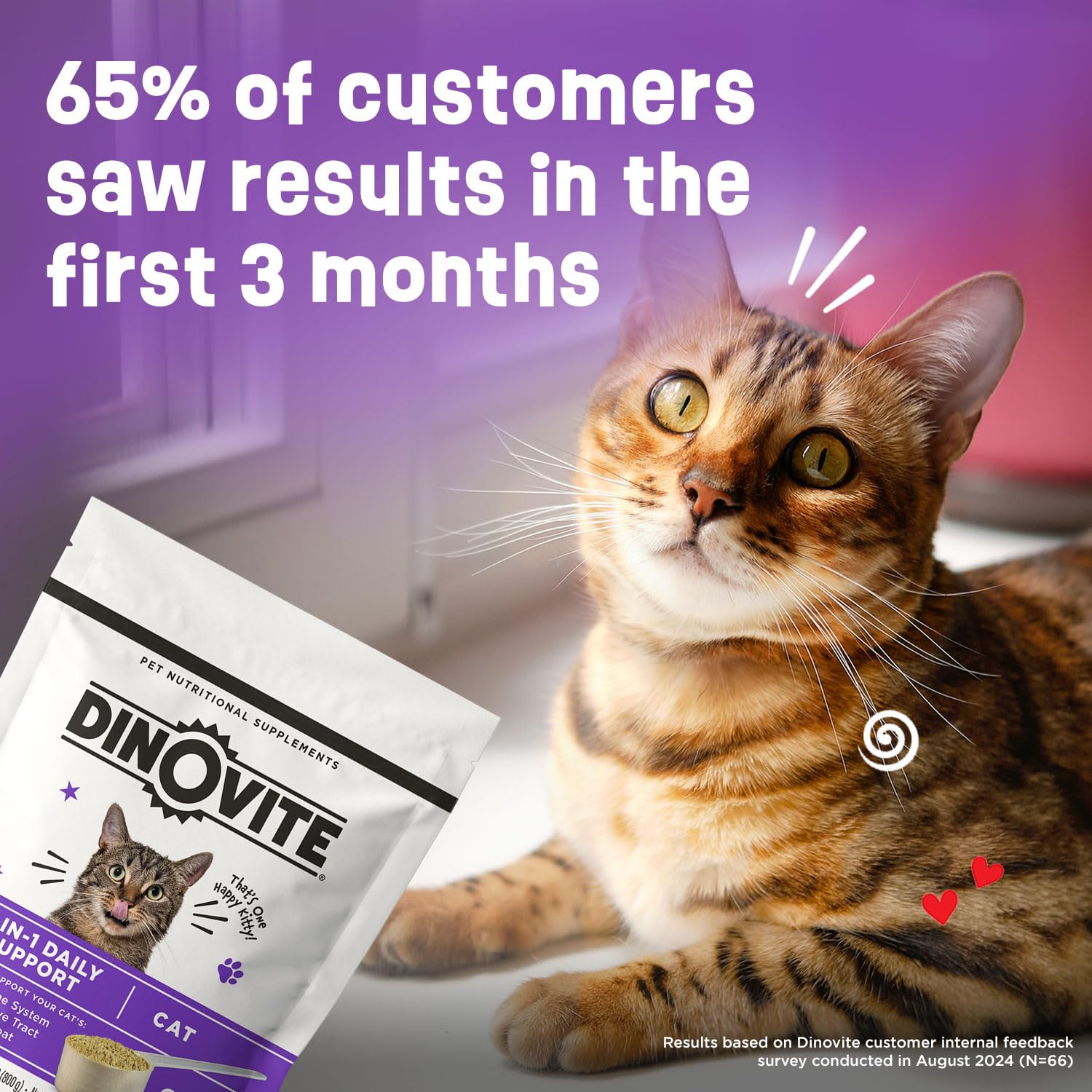 Dinovite chats – enzymes et probiotiques favorisant une digestion douce.