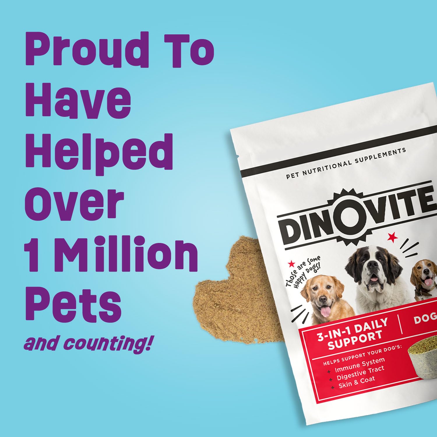 Dinovite Probiotique Chien – usage quotidien, soutien digestif durable.
