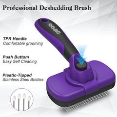 Brosse Dipoo pour chiens, élimination facile des poils morts.
