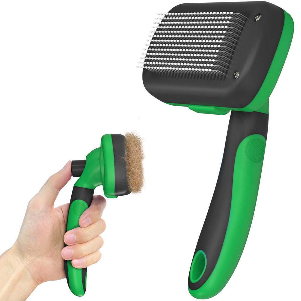 Brosse Dipoo pour enlever les poils des chiens et chats, réduction rapide des poils.