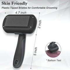 Dipoo brosse avec poignée ergonomique TPR, prise confortable pendant le brossage.