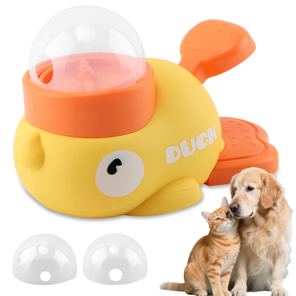 DiQiRenQin Distributeur Canard Interactif — vue frontale stimulant l’esprit pendant l’alimentation.