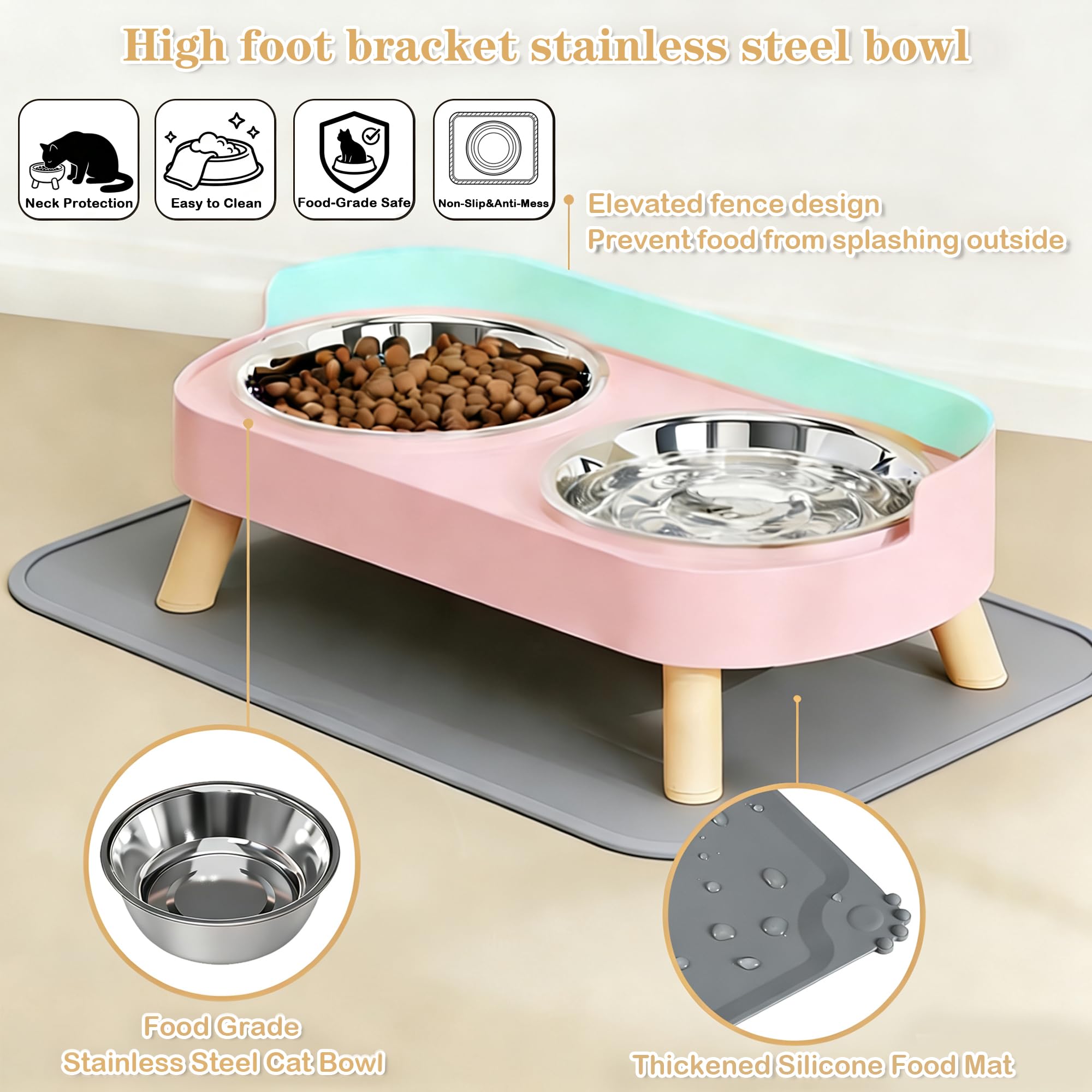 DIRZHX tapis silicone imperméable anti-débordement conférant propreté durable.