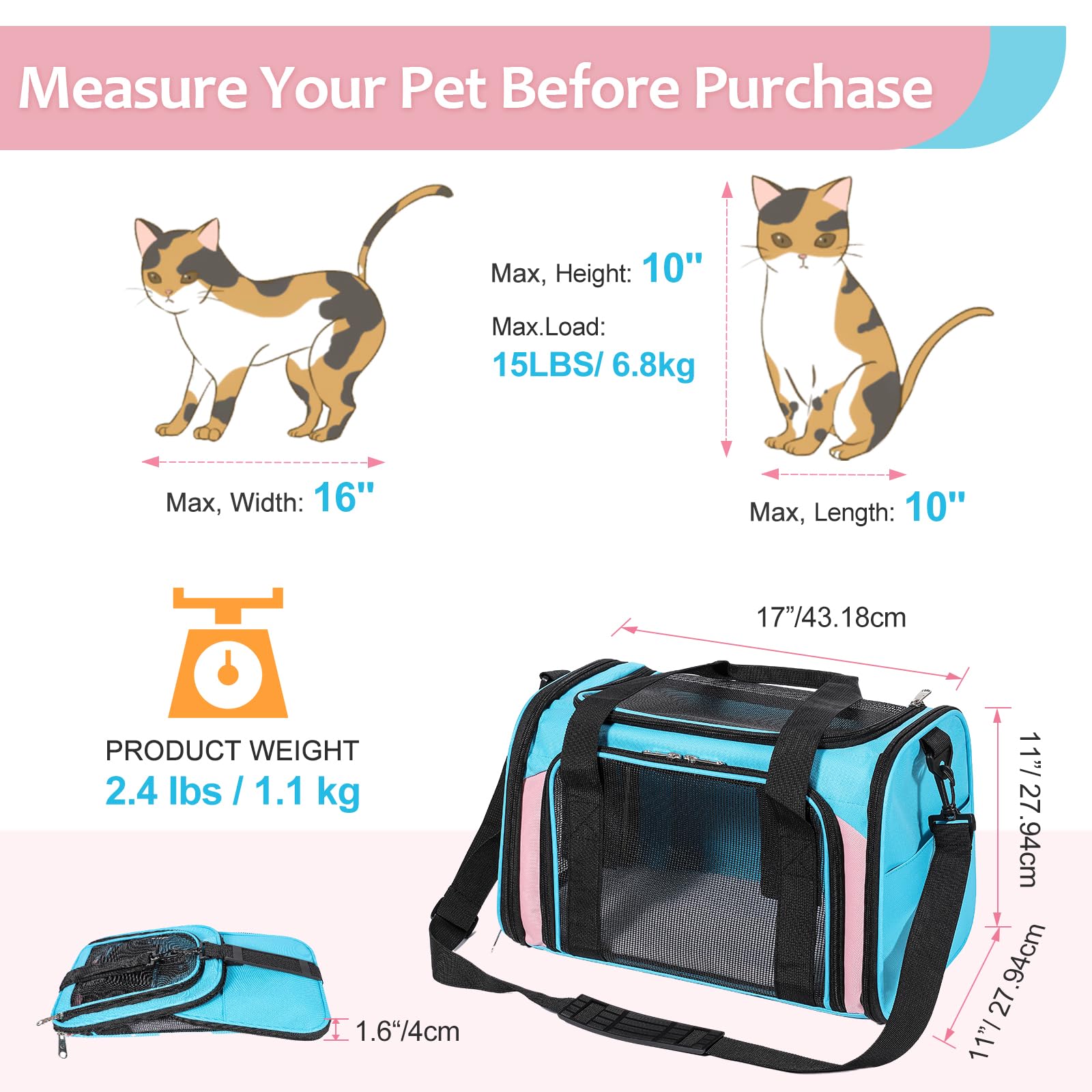 Poche latérale Discala pratique pour accessoires lors des trajets