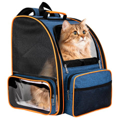 Discala sac à dos chat ventilation mesh pour voyage calme et aéré.