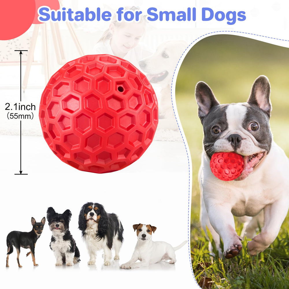 Balle dentaire texturée DISSKNIC pour petits chiens, aide au nettoyage des dents.