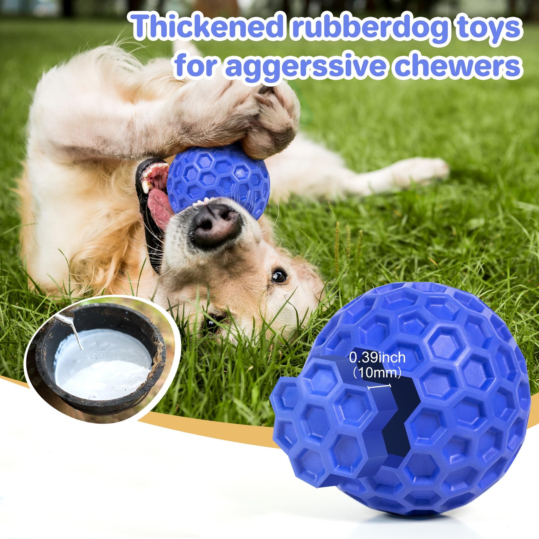 Balle DISSKNIC distributeur de friandises pour récompenser et occuper le chien.