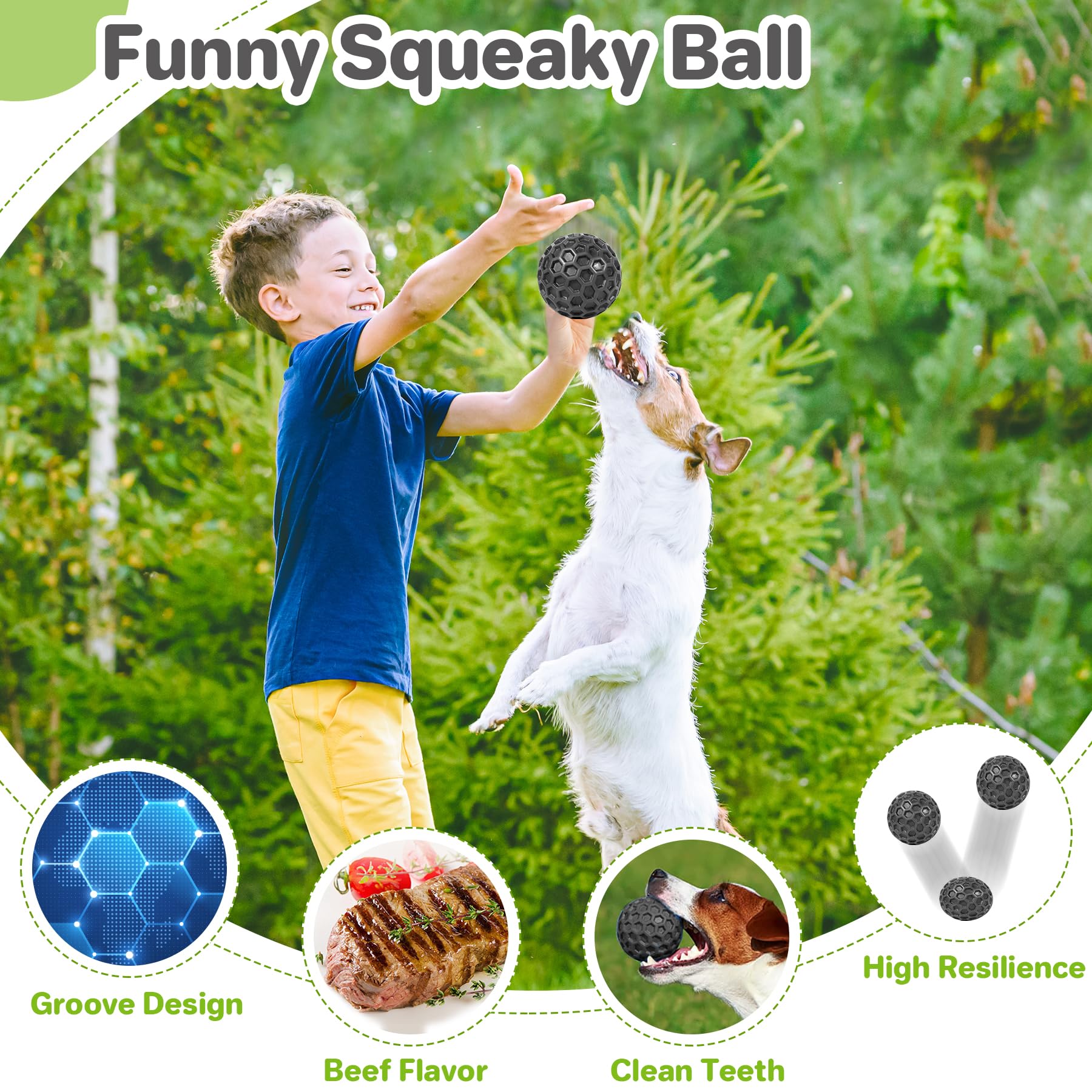 Balle DISSKNIC puzzle interactif, stimule l'esprit du chien.