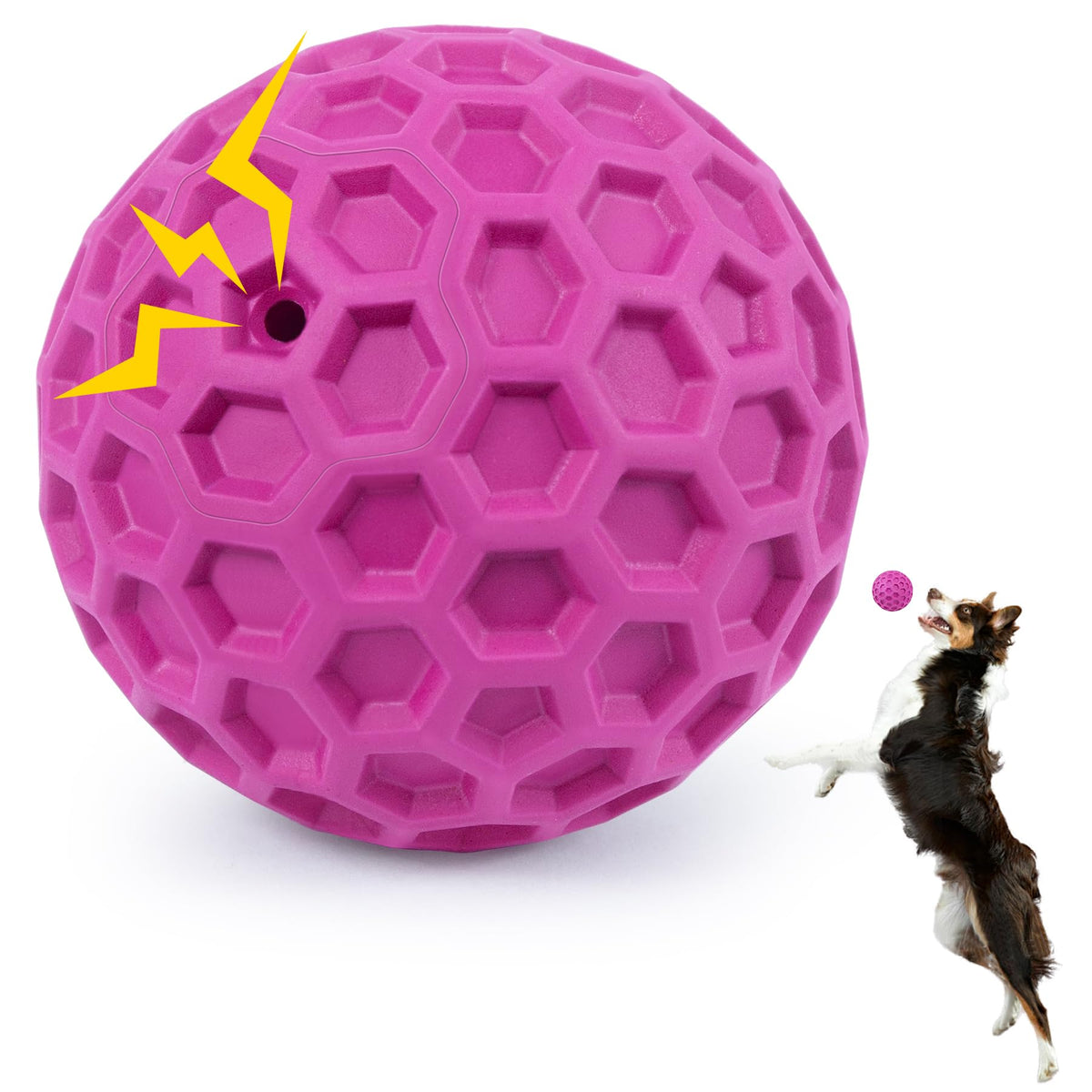 Balle sifflement indestructible DISSKNIC: stimule l'instinct et amuse les chiens actifs.