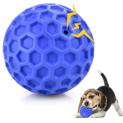 Balles DISSKNIC à cri pour petit chien bleu stimulant l'exercice et la curiosité.