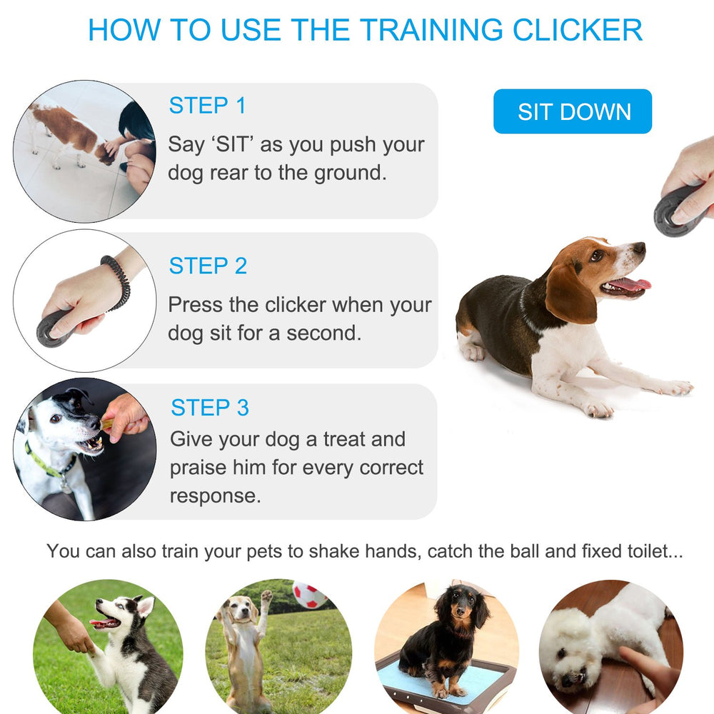 Diyife cliqueur chien, couleur rouge, utile pour attirer l'attention pendant l’entraînement