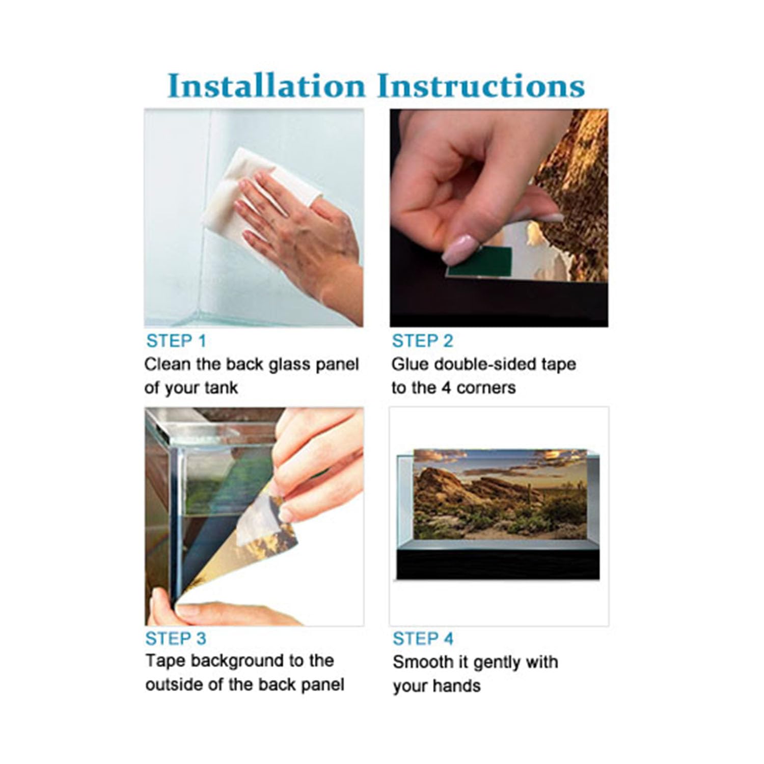 Arrière-plan Dizifinn installation facile grâce aux adhésifs EVA.