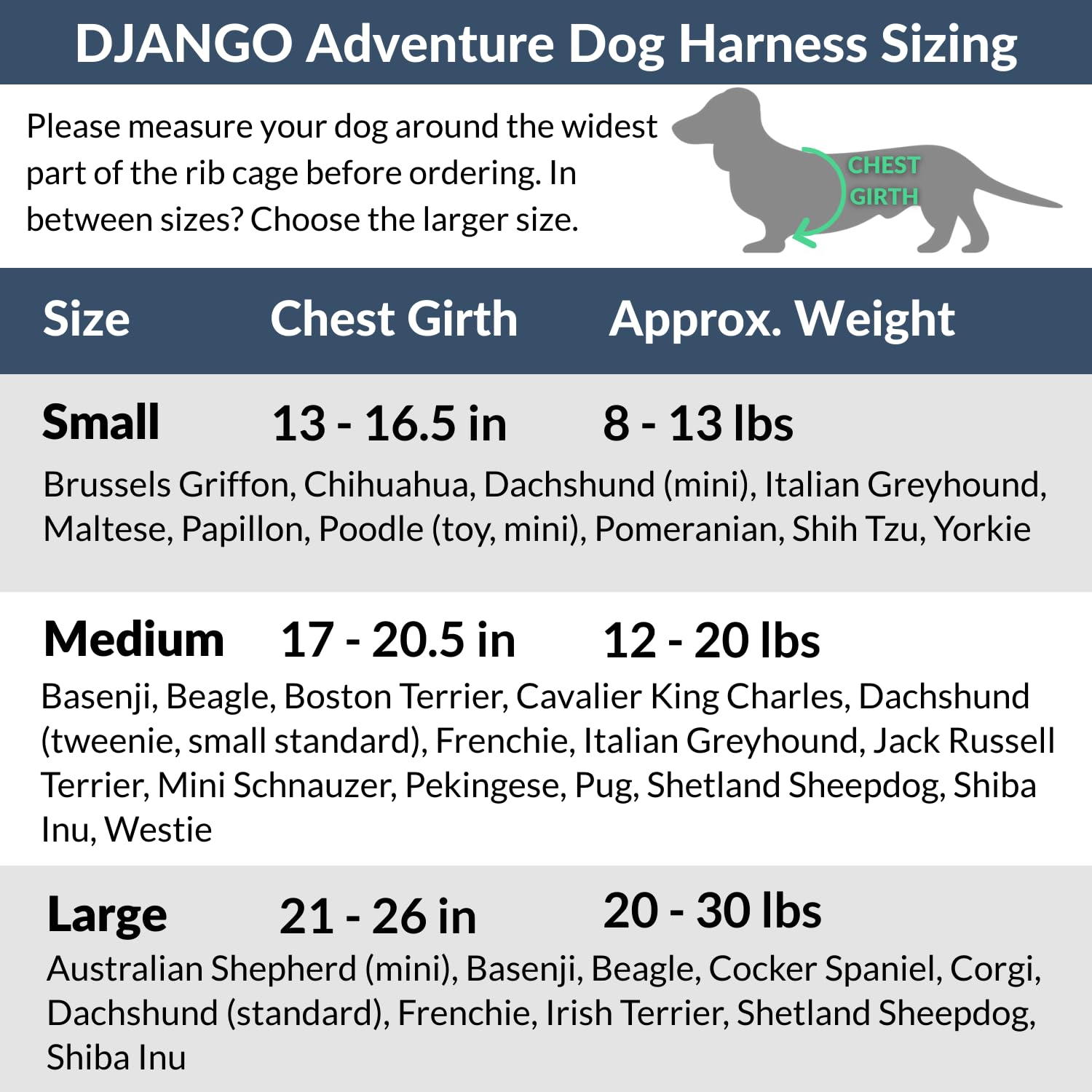 DJANGO Harnais Aventure, boucles latérales faciles à utiliser pour les chiens énergiques.