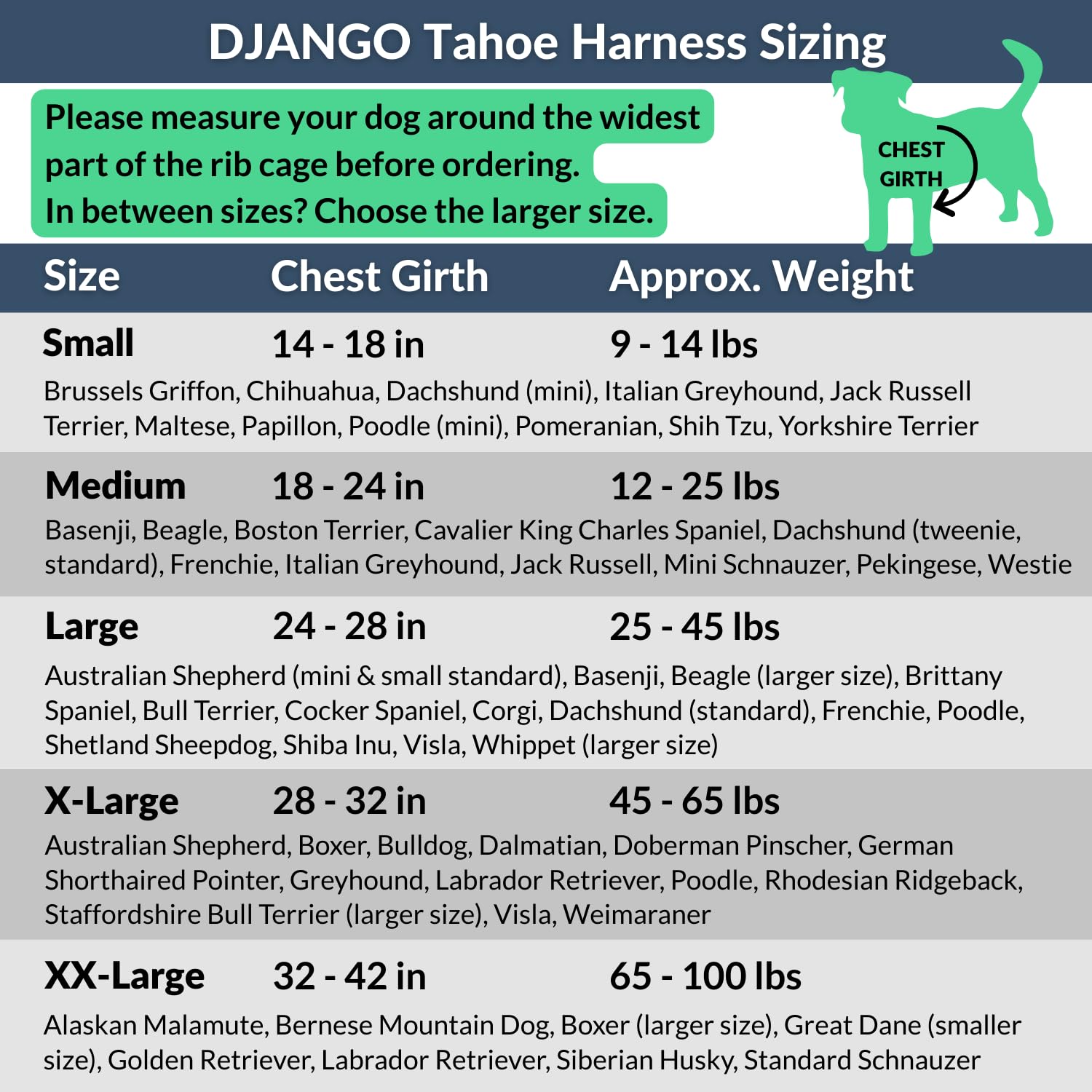 DJANGO Tahoe harnais anneaux D-poitrine facilitent l’entraînement en douceur.
