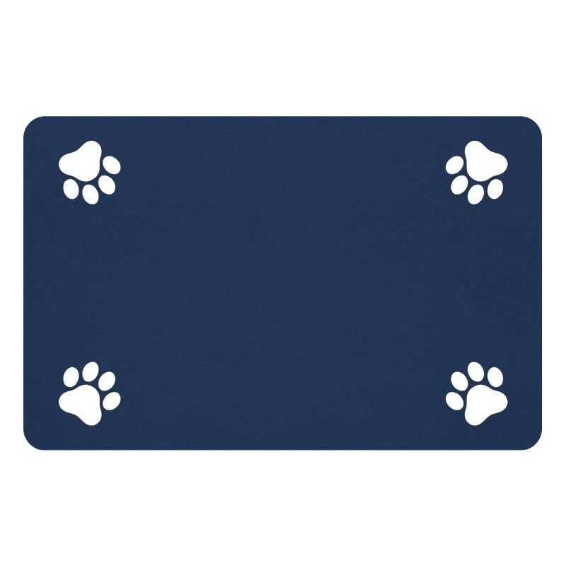 DK177 tapis alimentation absorbant bleu nuit, capture rapidement les éclaboussures.