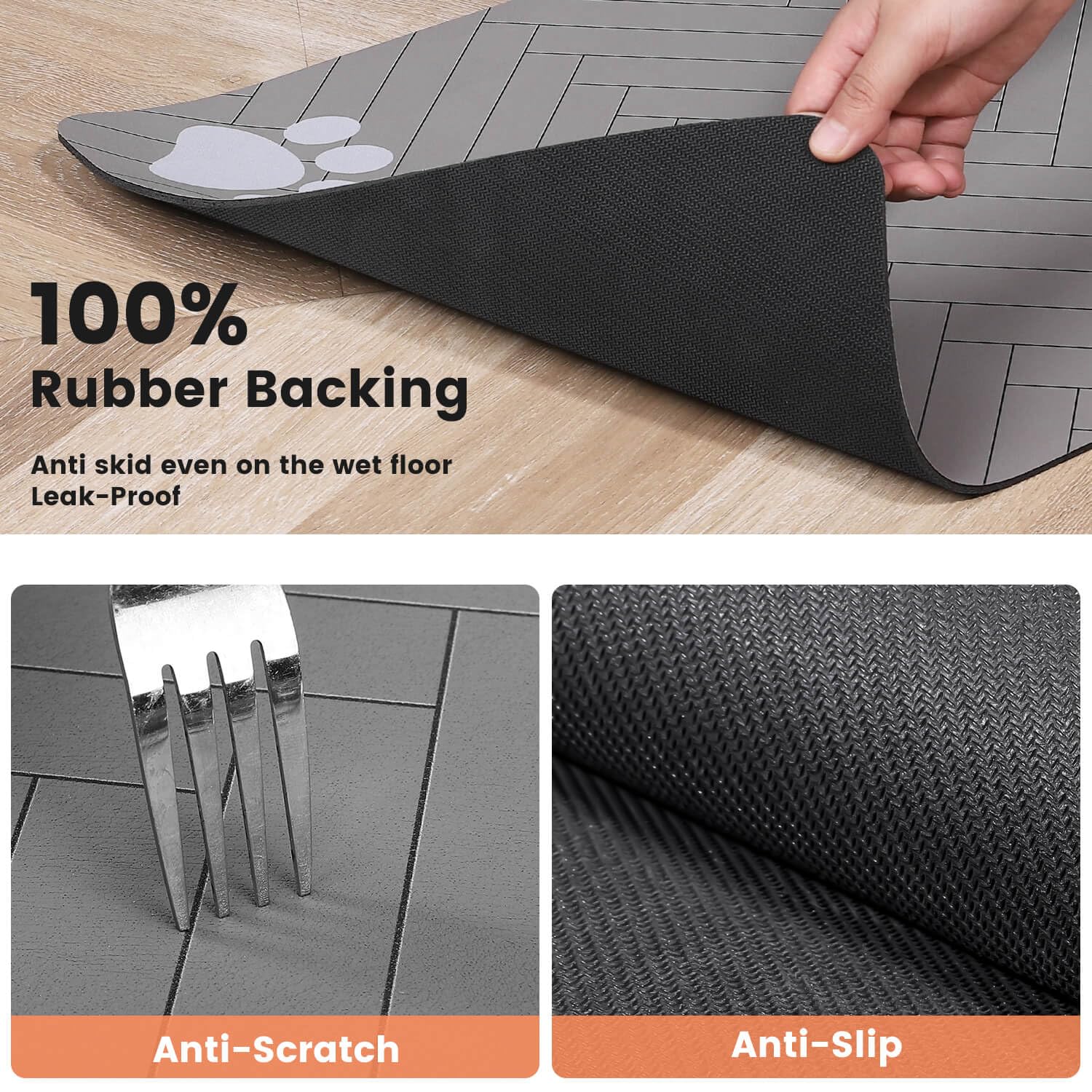 DK177 Tapis-durable-anti-dechirure, résistance aux griffes et à l usure
