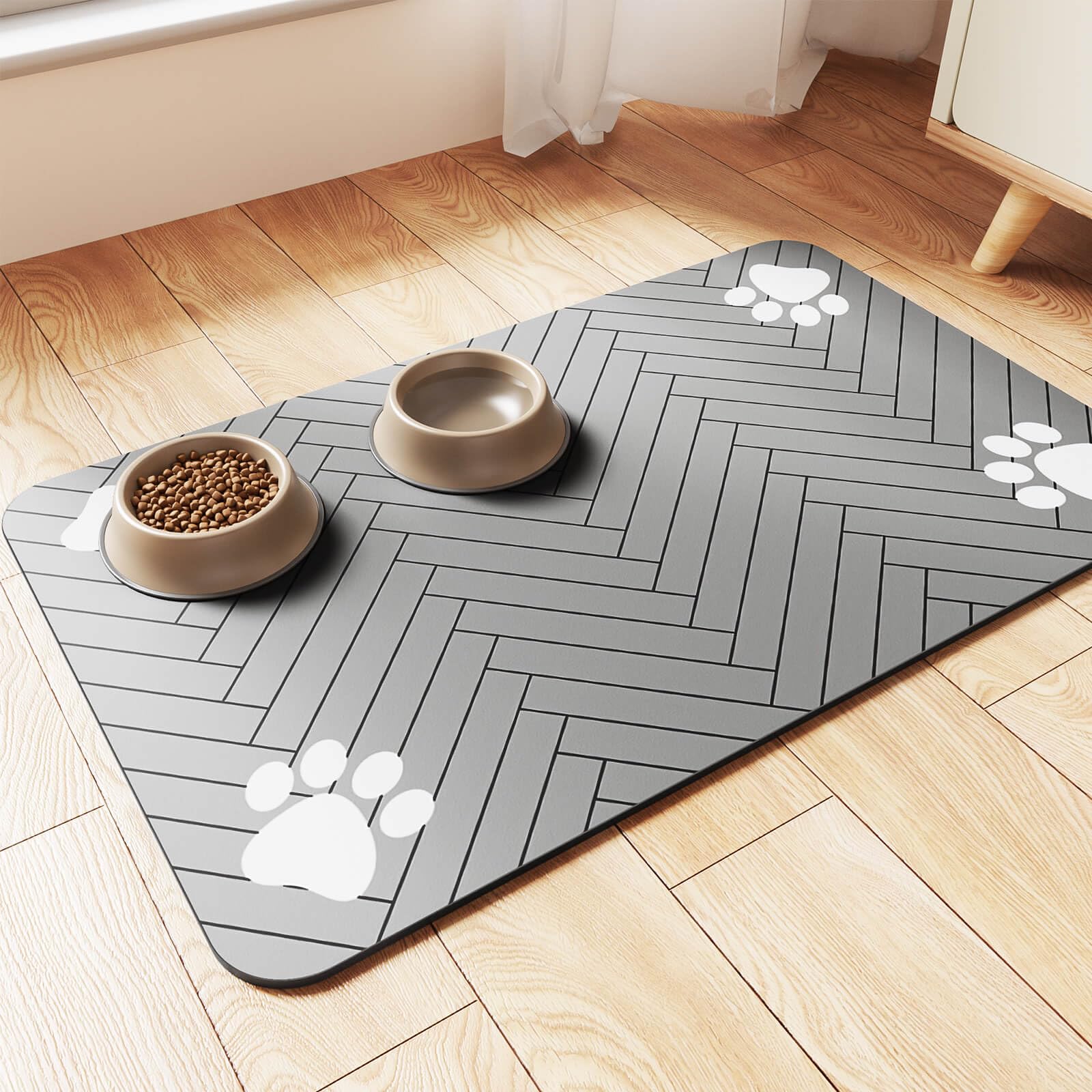 DK177 Tapis nourriture absorbant, capte rapidement les liquides pour des repas propres.