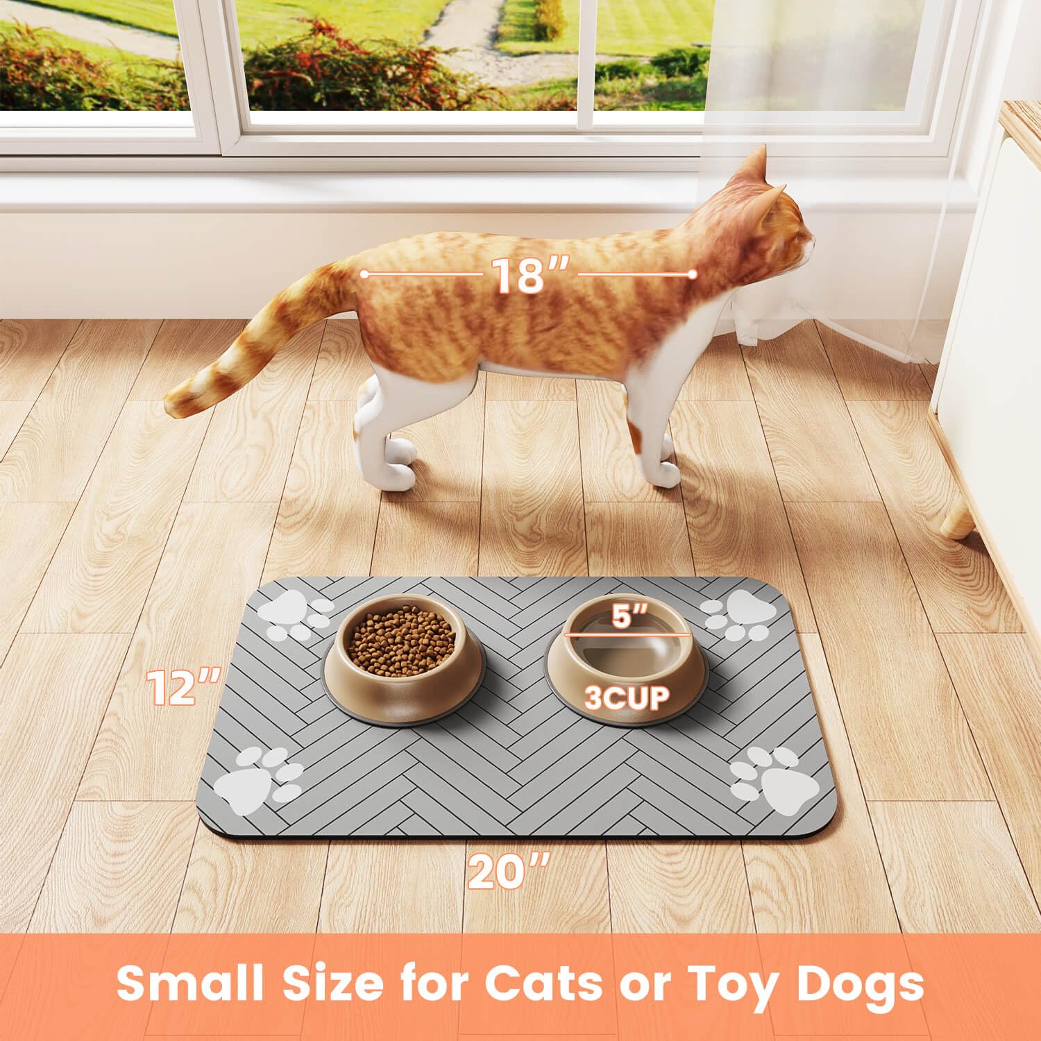 DK177 Tapis-polyvalent-pour-chiens-et-chats, convient à plusieurs animaux