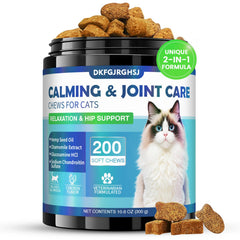 DKFGJRGHSJ friandises pour chat : flacon apaisant, aide au calme.