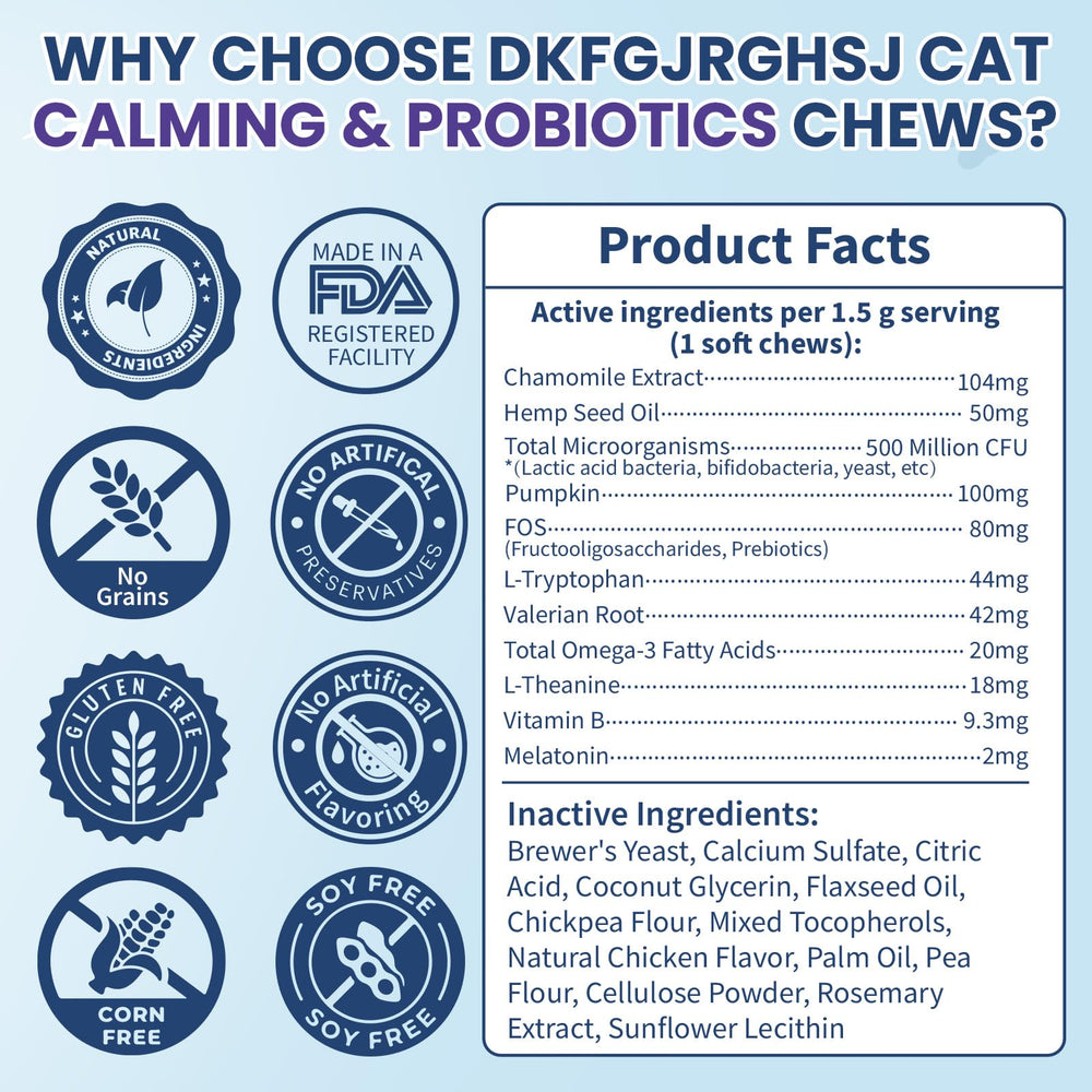 DKFGJRGHSJ Huile de chanvre: apaisement naturel pour les moments stressants des chats.