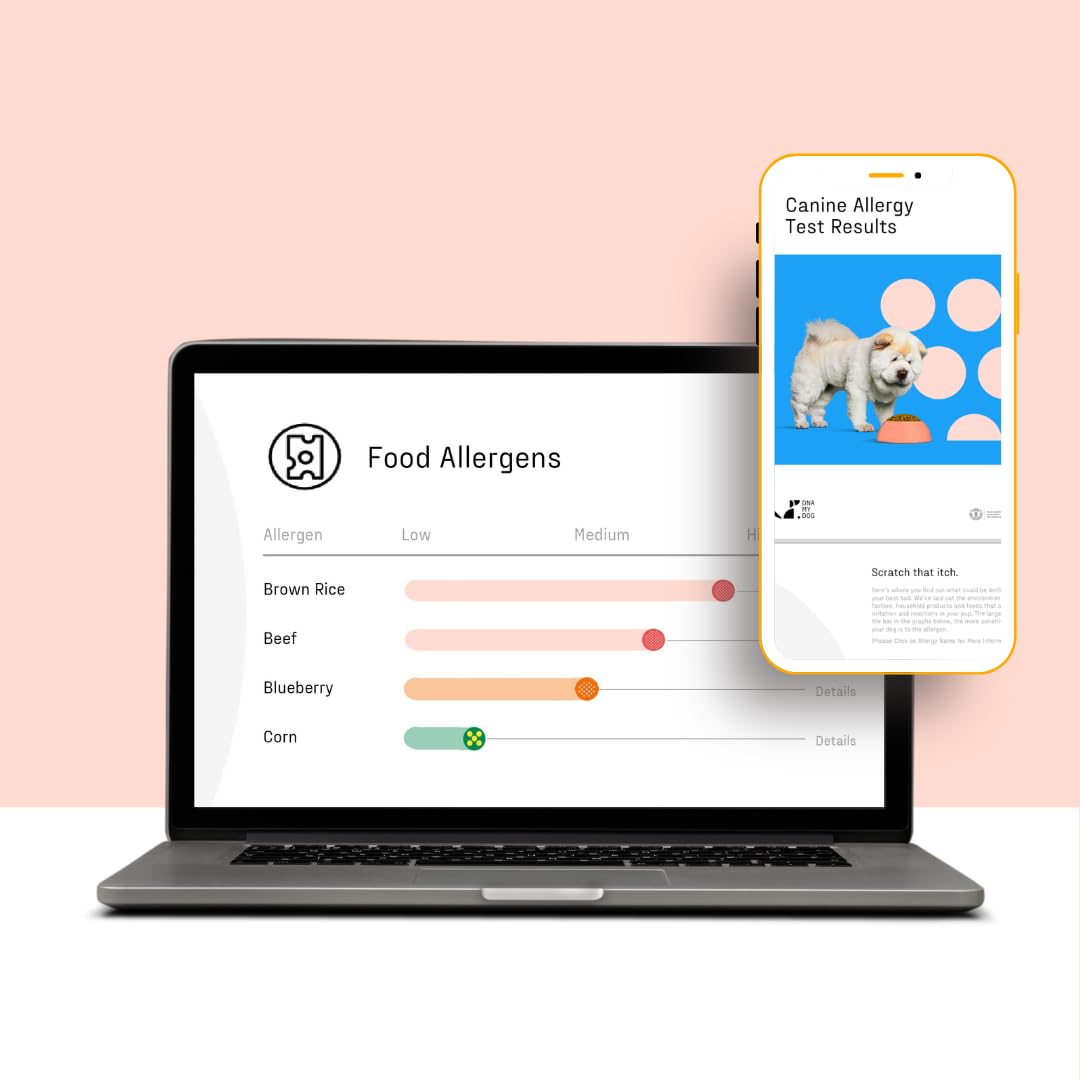 DNA MY DOG conseils personnalisés sur l'alimentation et gestion des allergènes