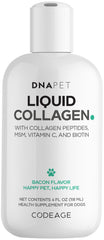 DNA PET Collagene Liquide - bouteille 4oz prête à être ajoutée à l'alimentation.