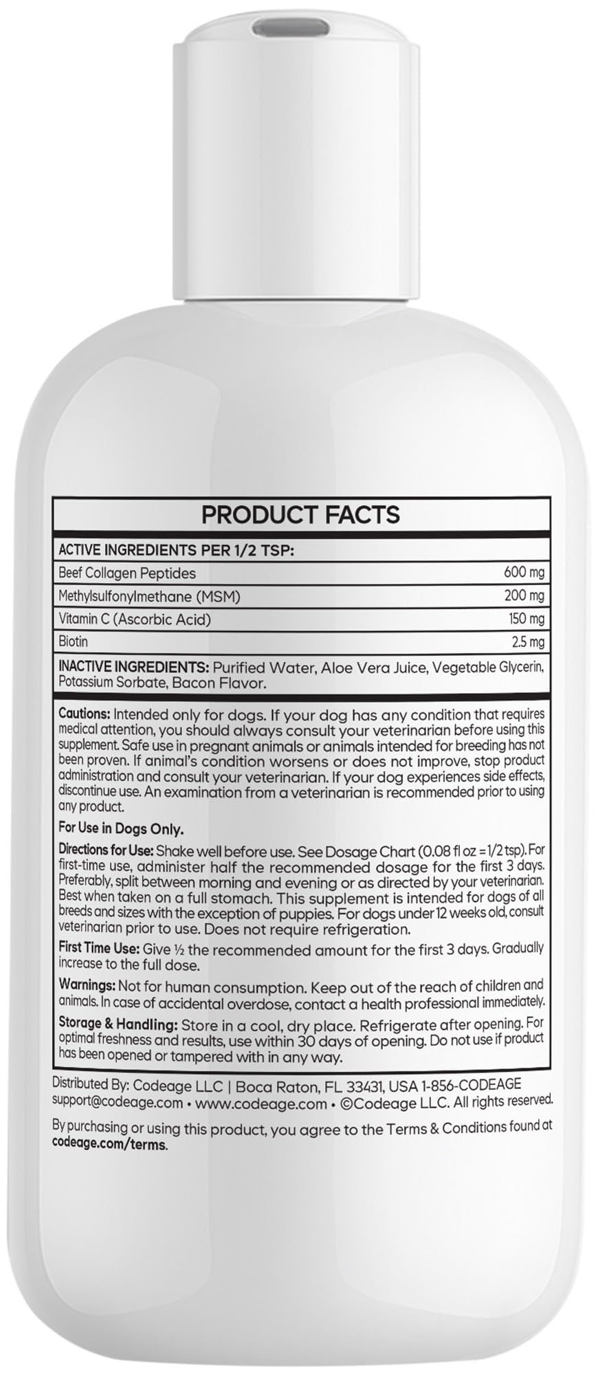 DNA PET Collagene Liquide - usage quotidien facile et pratique.