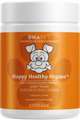 DNA PET Happy Healthy Organs montre la bouteille 3 oz pratique pour nourrir votre chien.