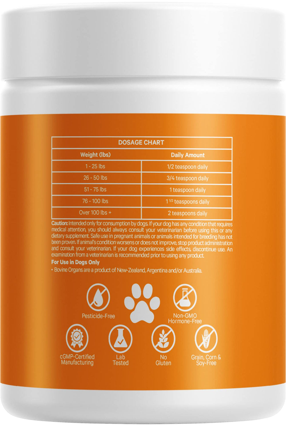 DNA PET Happy Healthy Organs emballage clair, pratique pour une utilisation quotidienne.