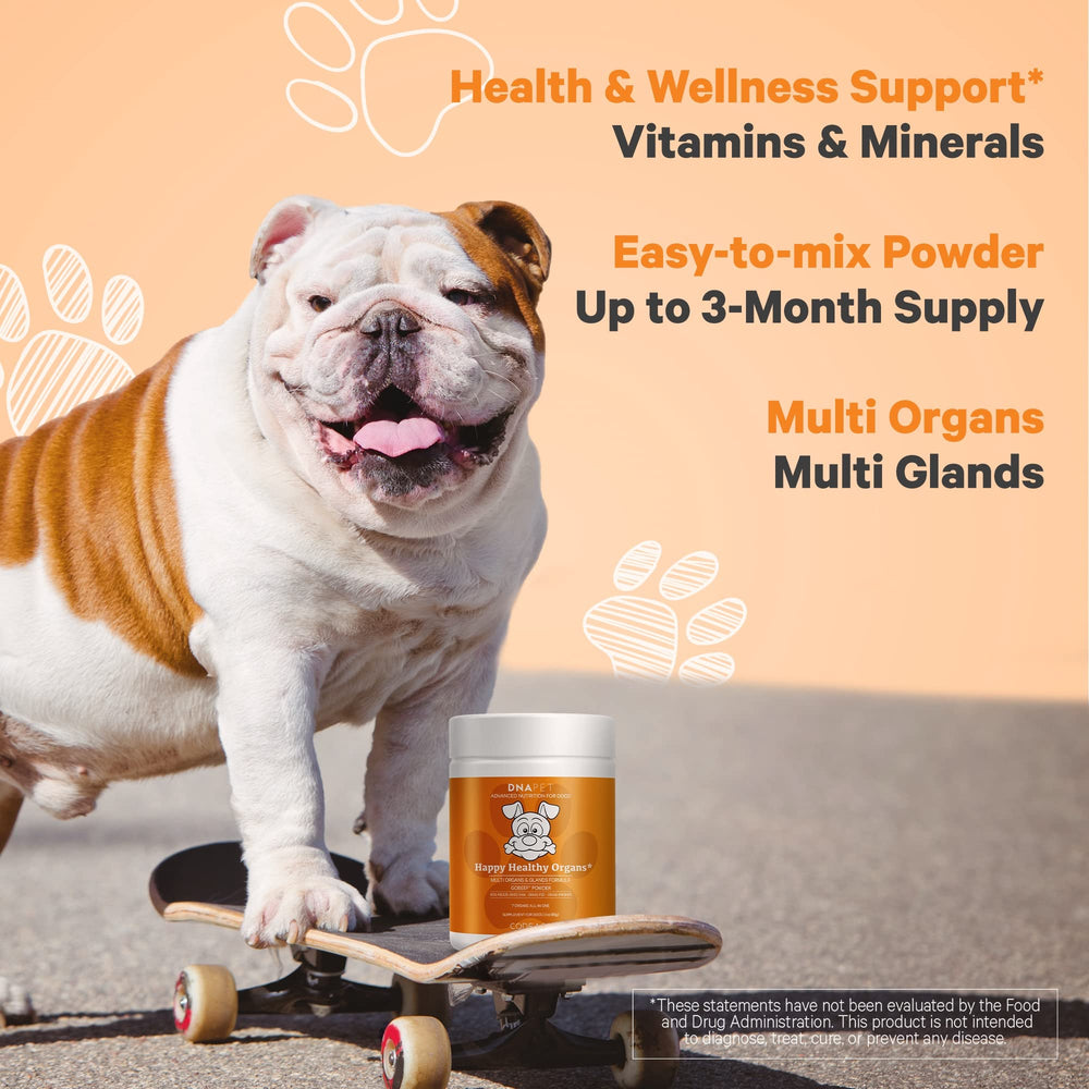 DNA PET Happy Healthy Organs pancréas bovin, nutriments essentiels pour le métabolisme.