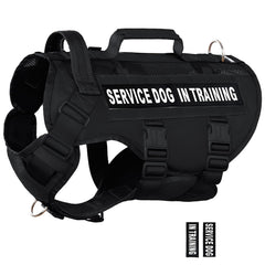 Gilet DNALLRINO pour chien de service, vue avant, mesh respirant et confort.