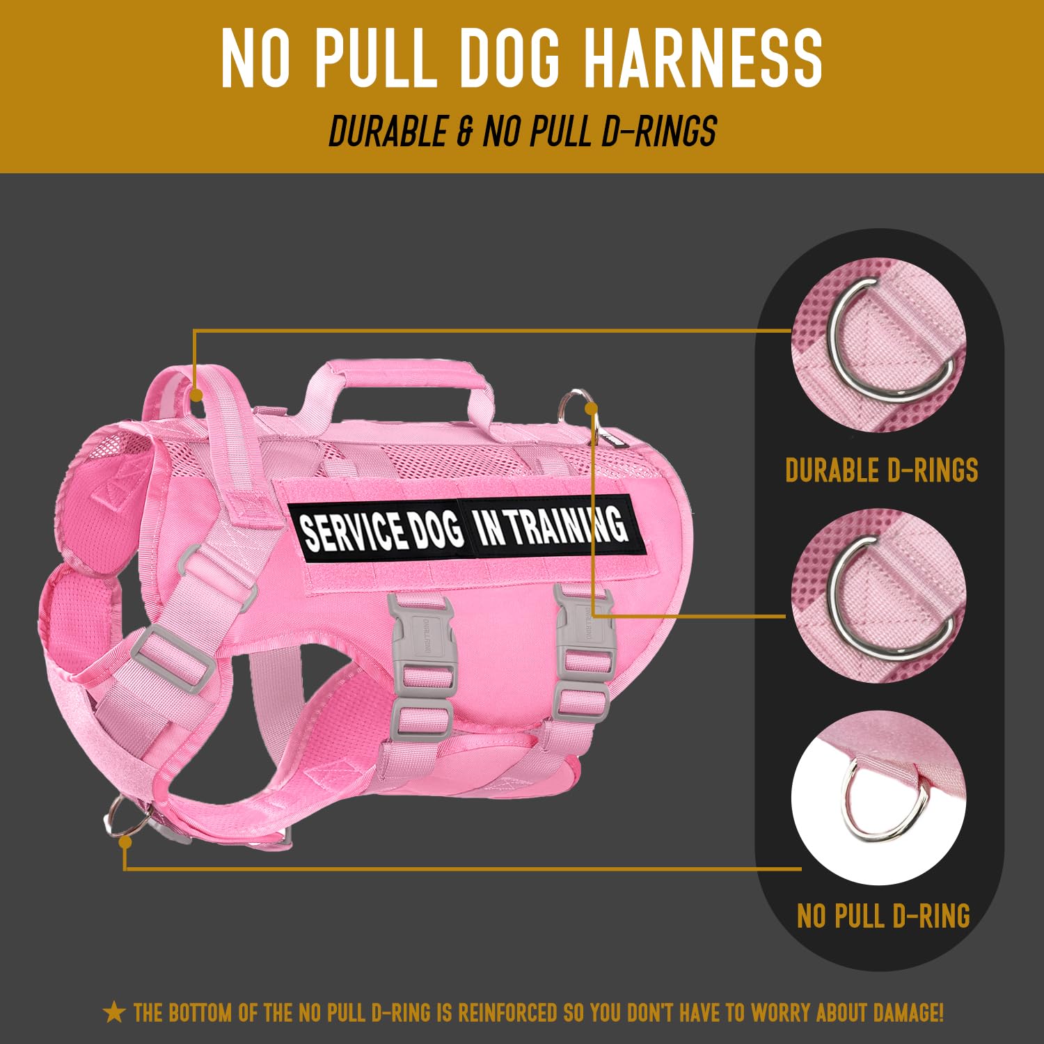 DNALLRINO système MOLLE et patches inclus pour personnalisation.
