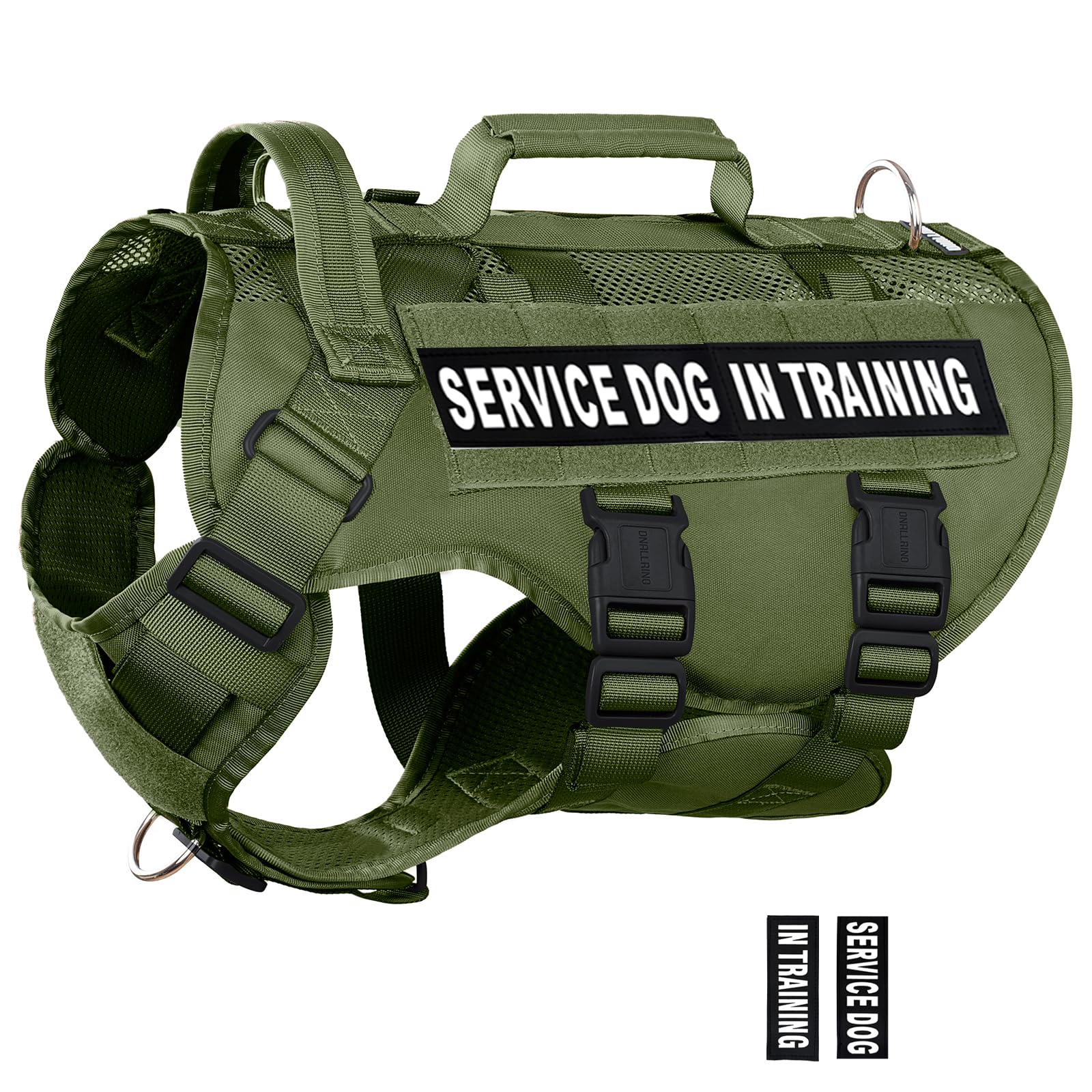 Veste-service DNALLRINO pour chien grande taille, confort durable lors des entraînements.